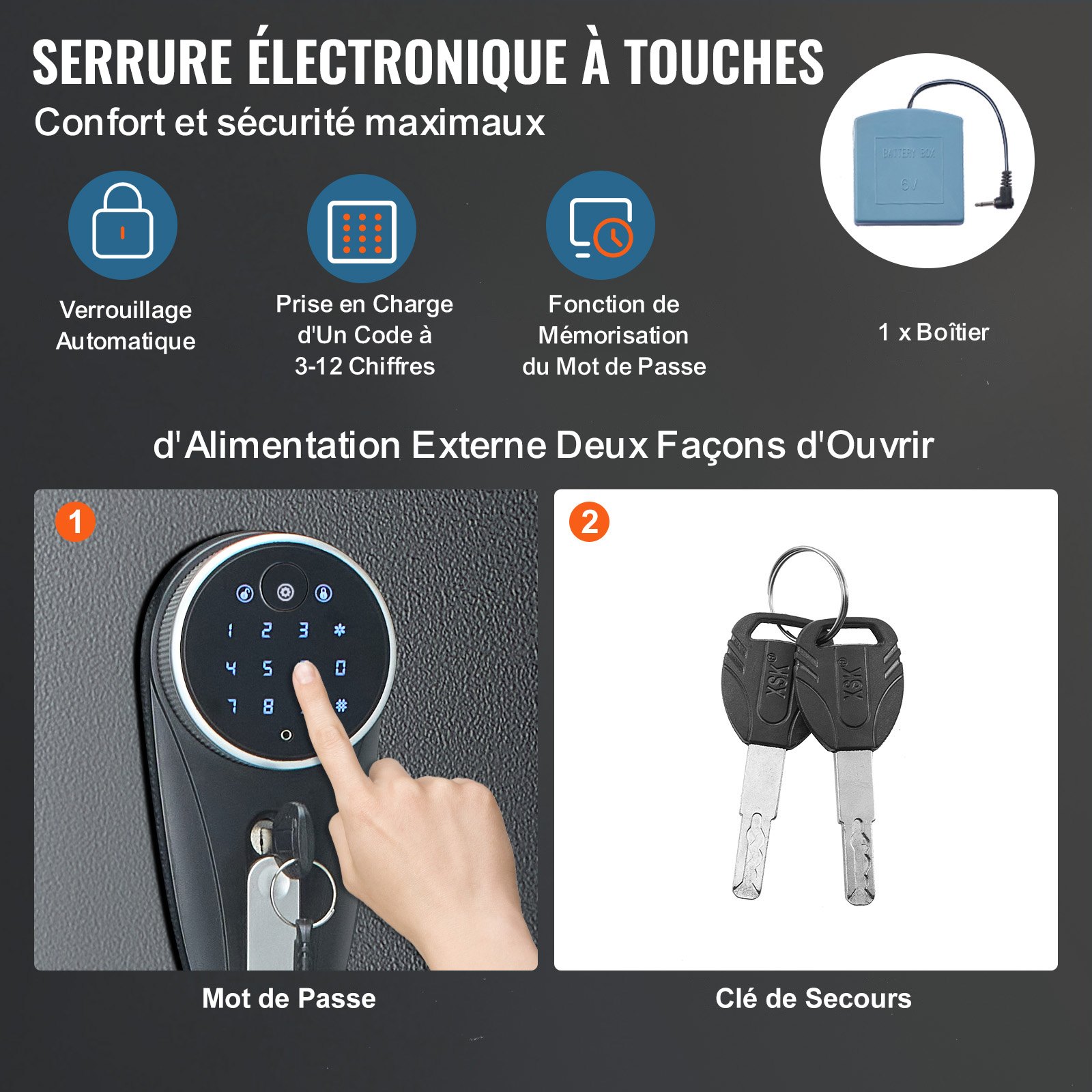 Biometrischer Tresor Mit Fingerabdruck Und Zahlencode Für Waffen_voghion.com
