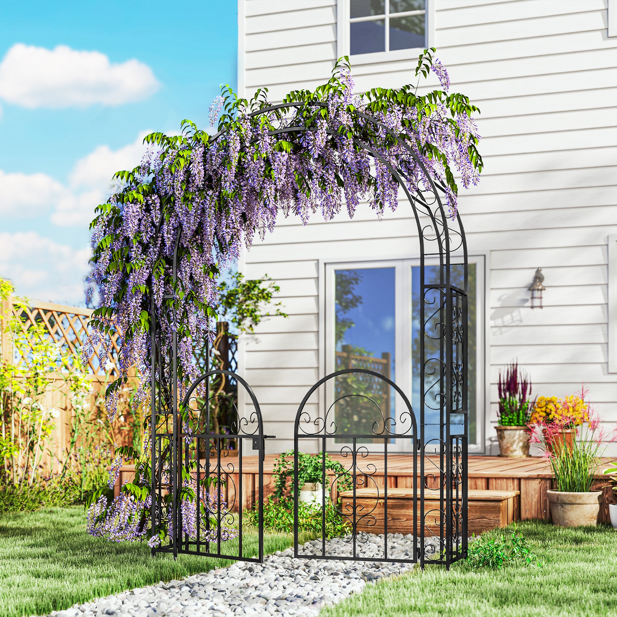 Garden Arch with Gate - Image 1