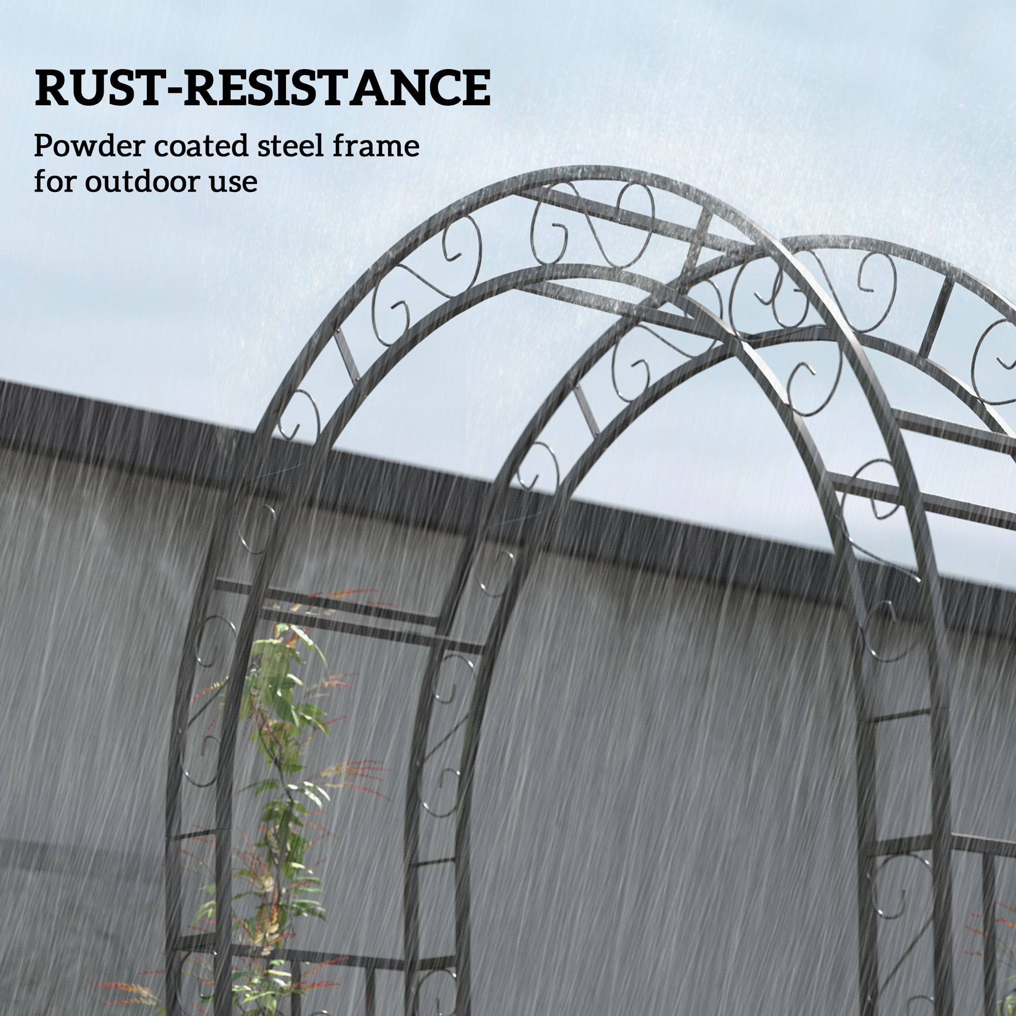 Garden Arch with Gate - Image 4