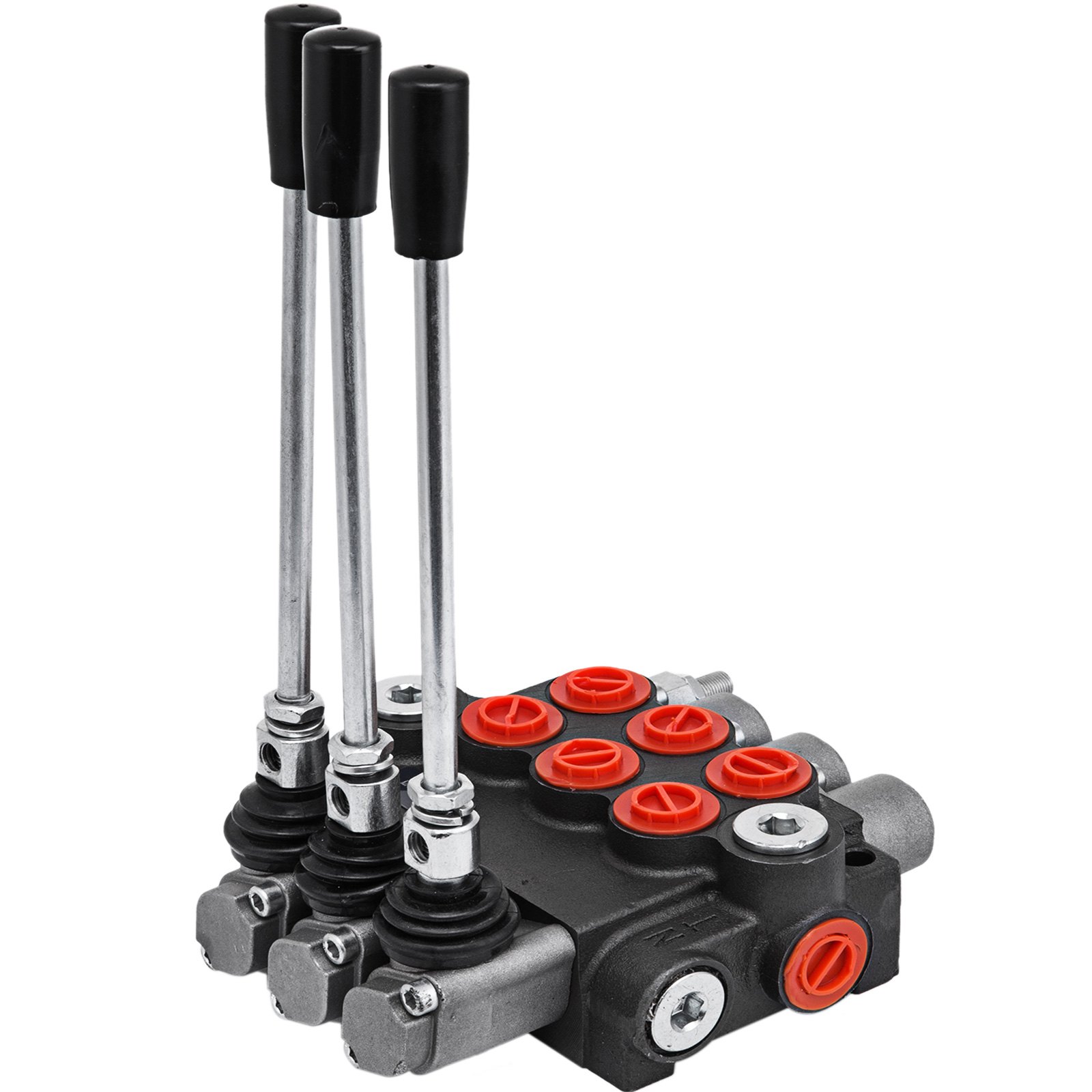 3 Bank Hydraulikventil Handhebelventil, 11GPM Hydraulic Directional Control Valve Adjustable,6,62 Kg Hydraulische Ventil, Handhebelventil Hydraulik-Steuergerät, Für Landwirtschaft Baumaschinen