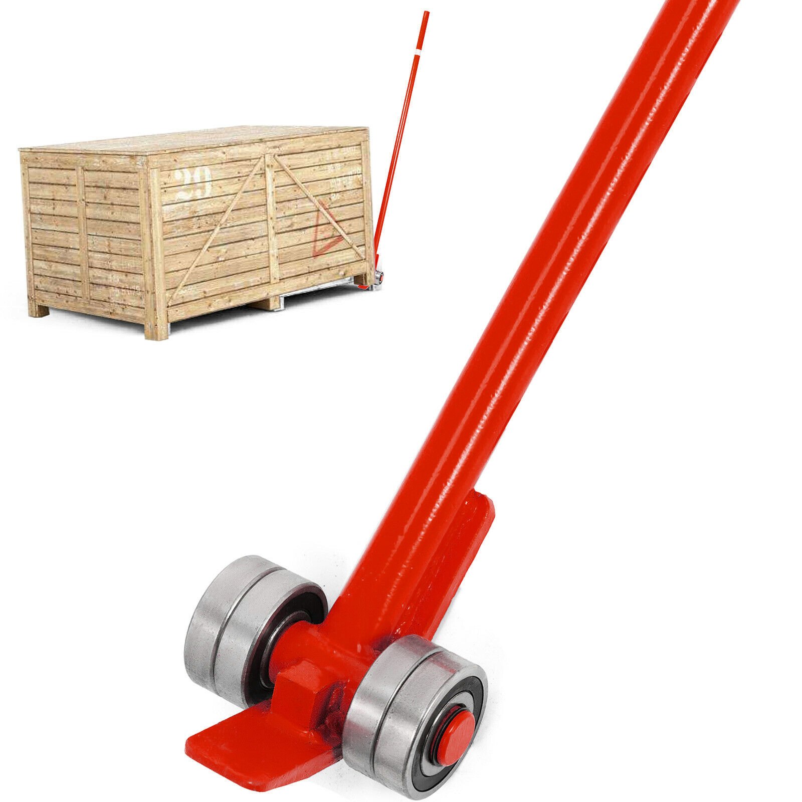 Hebelstange mit 150 cm Grifflänge und Rollen, max. Tragfähigkeit bis zu 3 Tonnen, ideal für Metallurgie, Automobilindustrie und Maschinenbau._voghion.com