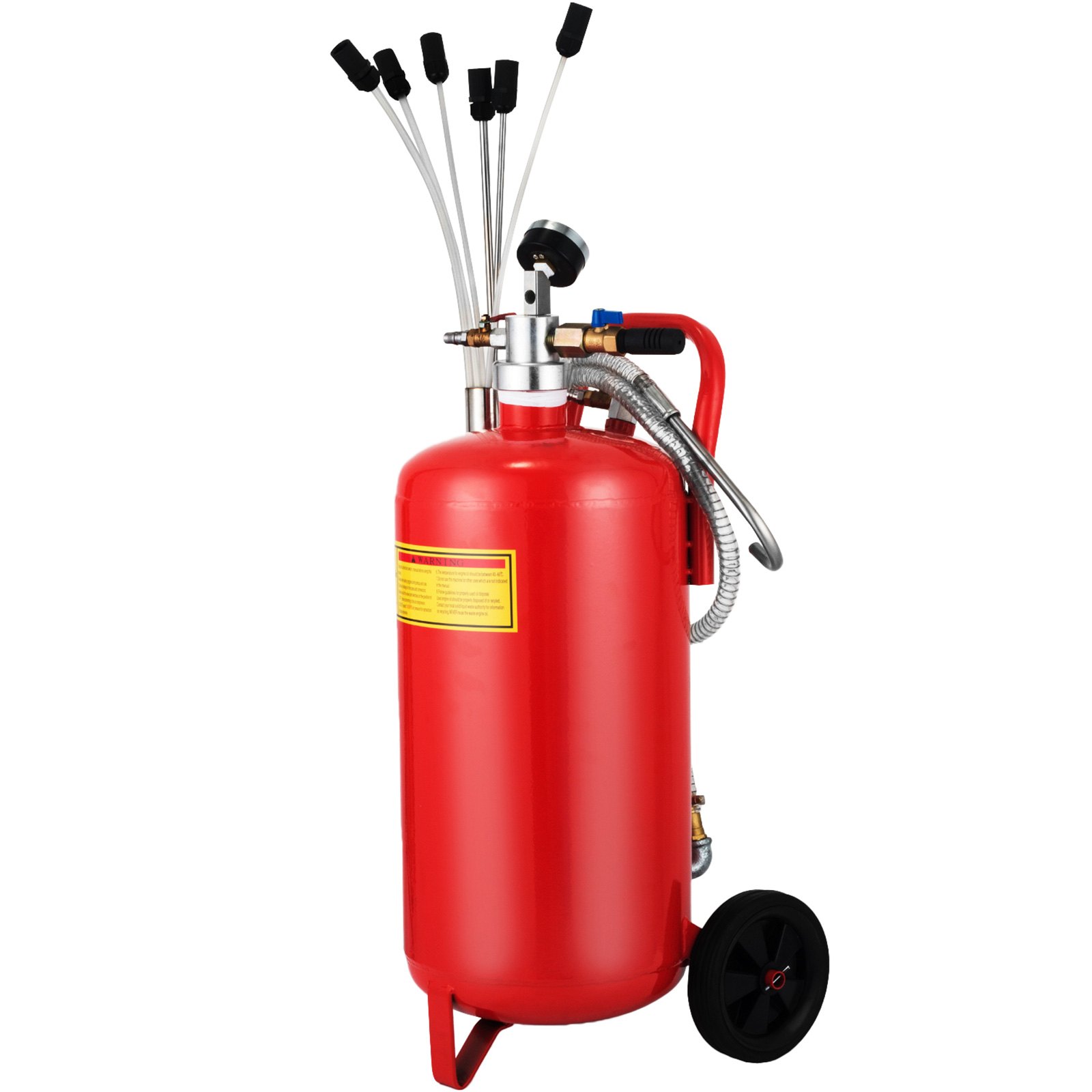 VEVOR 22,7 Liter Vakuumextraktor, 8-10 Bar pneumatische Vakuumpumpe mit 12,5 kg Tragfähigkeit, tragbar mit Hinterrädern_voghion.com