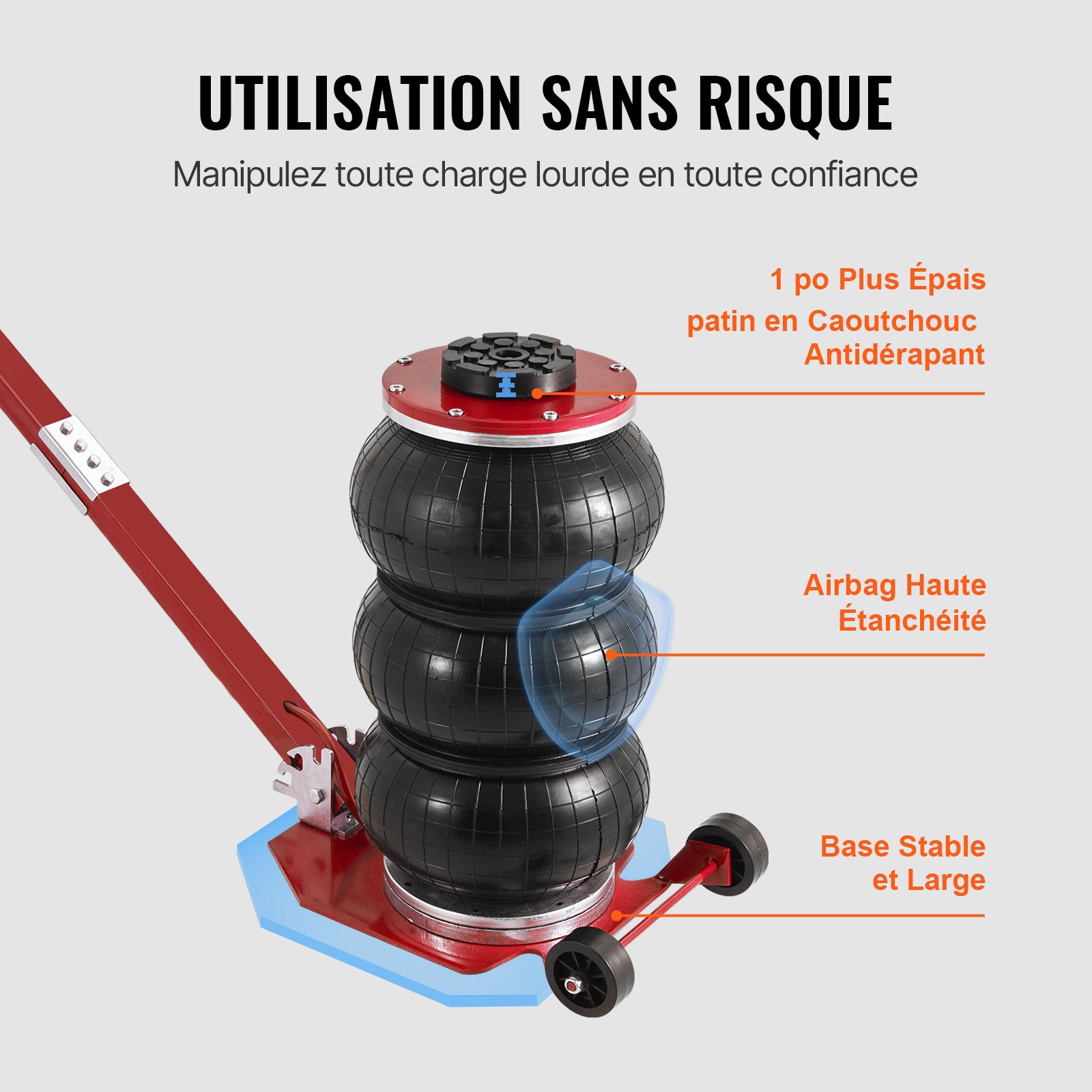 Pneumatischer Wagenheber Mit 3 Tonnen Kapazität Und Langem Griff_voghion.com