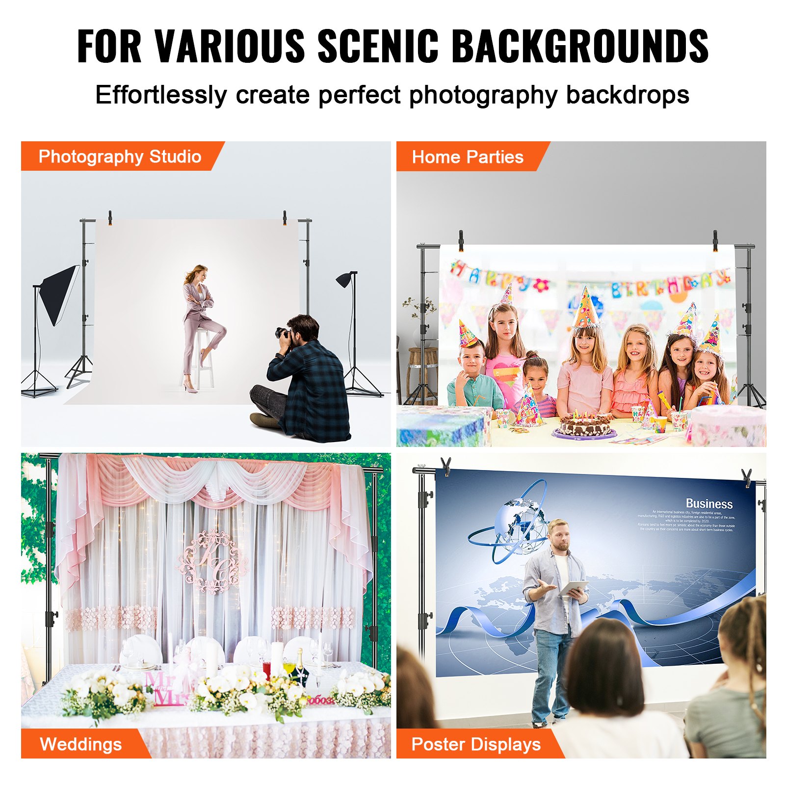 Fotohintergrund Mit Stativen Für Fotografie Und Studioaufnahmen_voghion.com