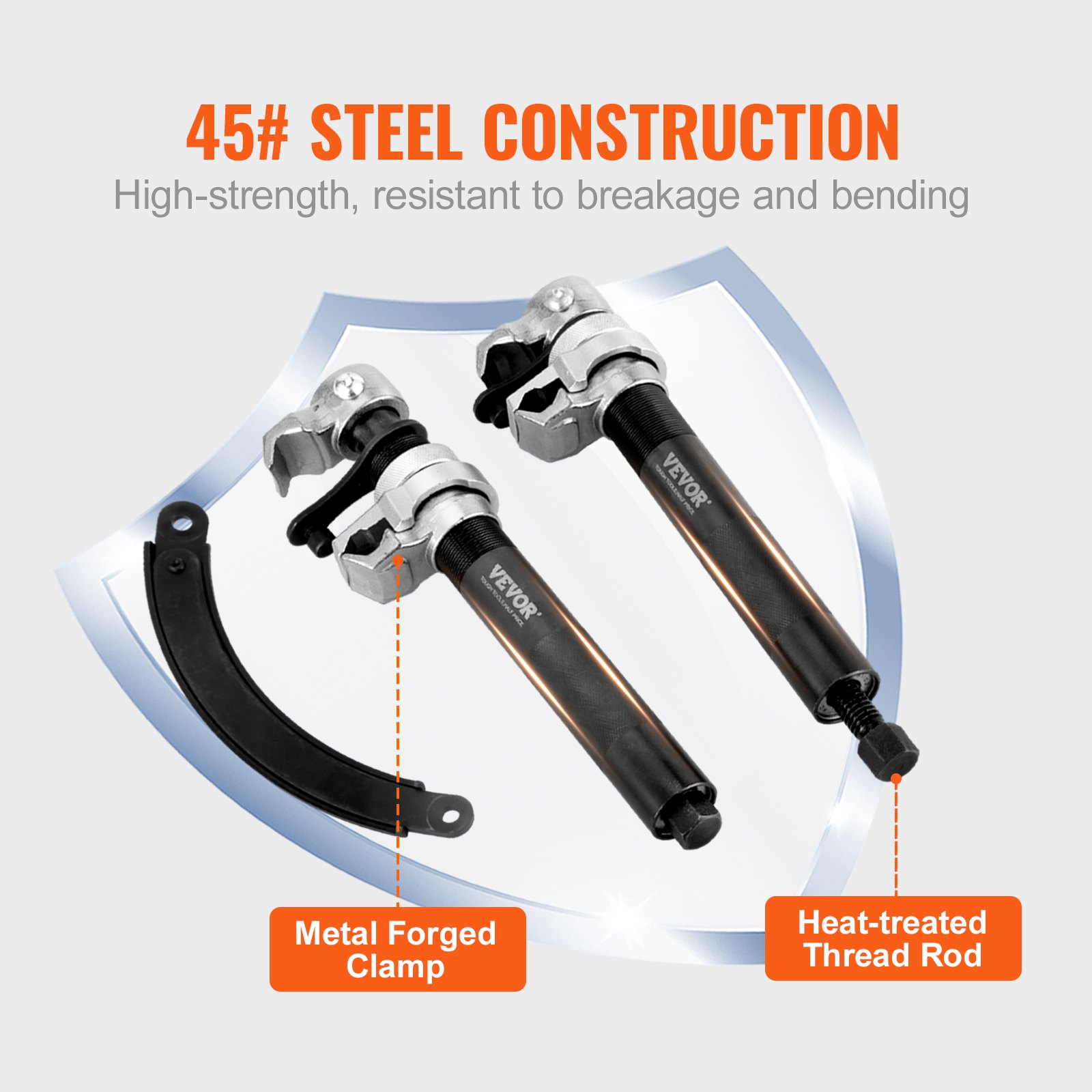 Universeller Federspanner-Werkzeugsatz mit 280 mm maximalem Kompressionshub, 1200 kg Tragfähigkeit, Federspanner 220–310 mm_voghion.com