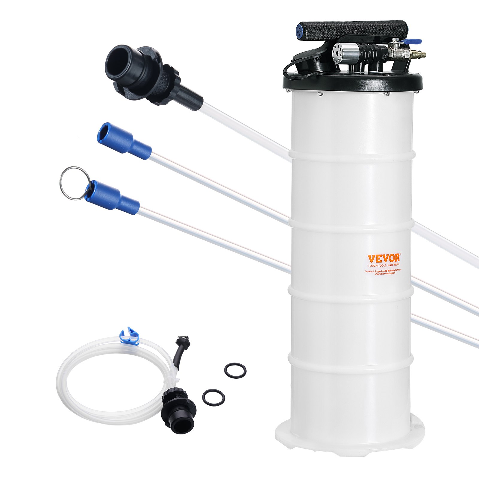 Ölabsaugpumpe 6,5L Manuell Pneumatisch Ölabsauggerät 0,4–0,8 MPa Ölwechselpumpe Auto Absaugpumpe Handpumpe Flüssigkeitsabsaugpumpe Geeignet Zum Absaugen Von Motoröl Getriebeöl Bremsflüssigkeit - Image 1