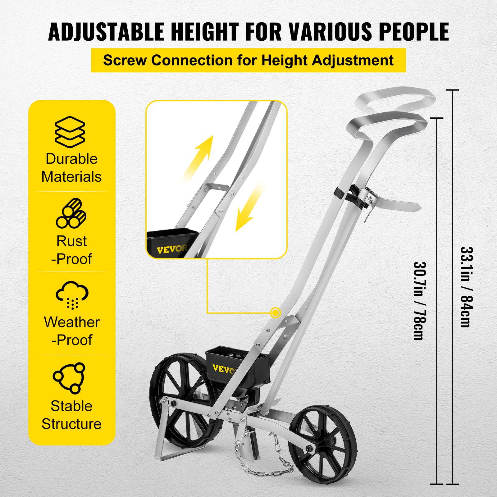 Verstellbare Handsämaschine Aus Aluminium Und Abs Mit 6 Platten_voghion.com