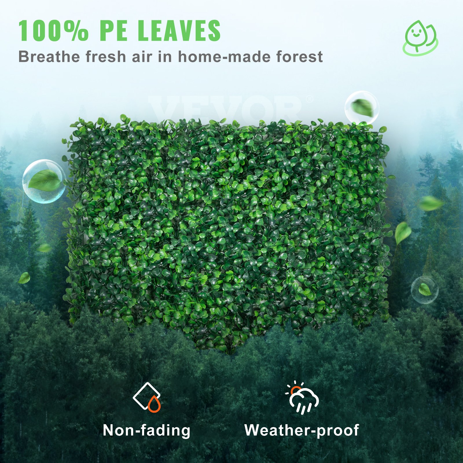 Artificial Plant Wall Privacy Screen For Living Room Decor_voghion.com