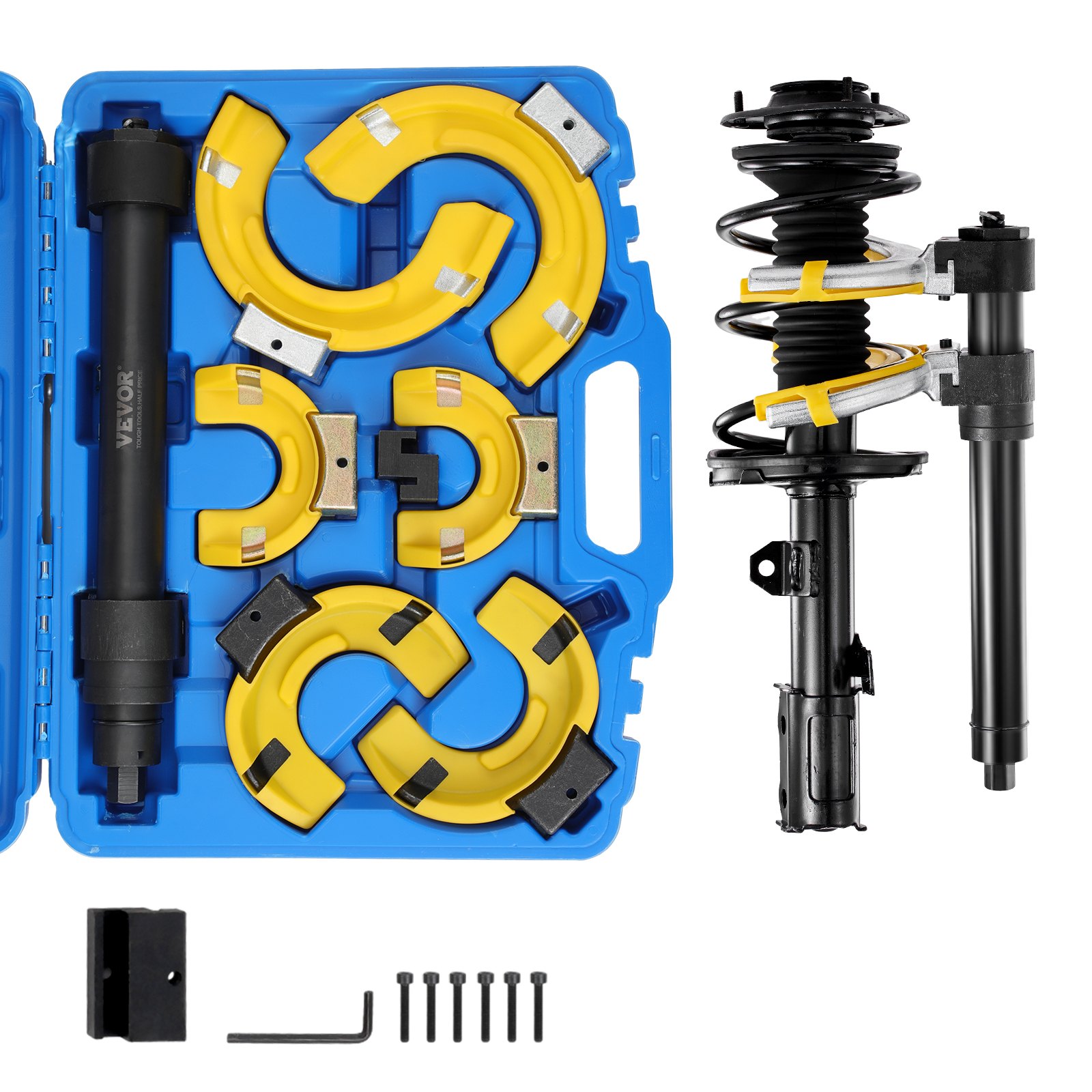 Federspanner Satz- Fahrwerksfeder Kompatibel Mit 22 MmStecknuss Universal Federspanner 4500kg Tragfähigkeit KFZ Auto Profi Feder Spanner Stoßdämpfer Werkzeug Federbeine - Image 1