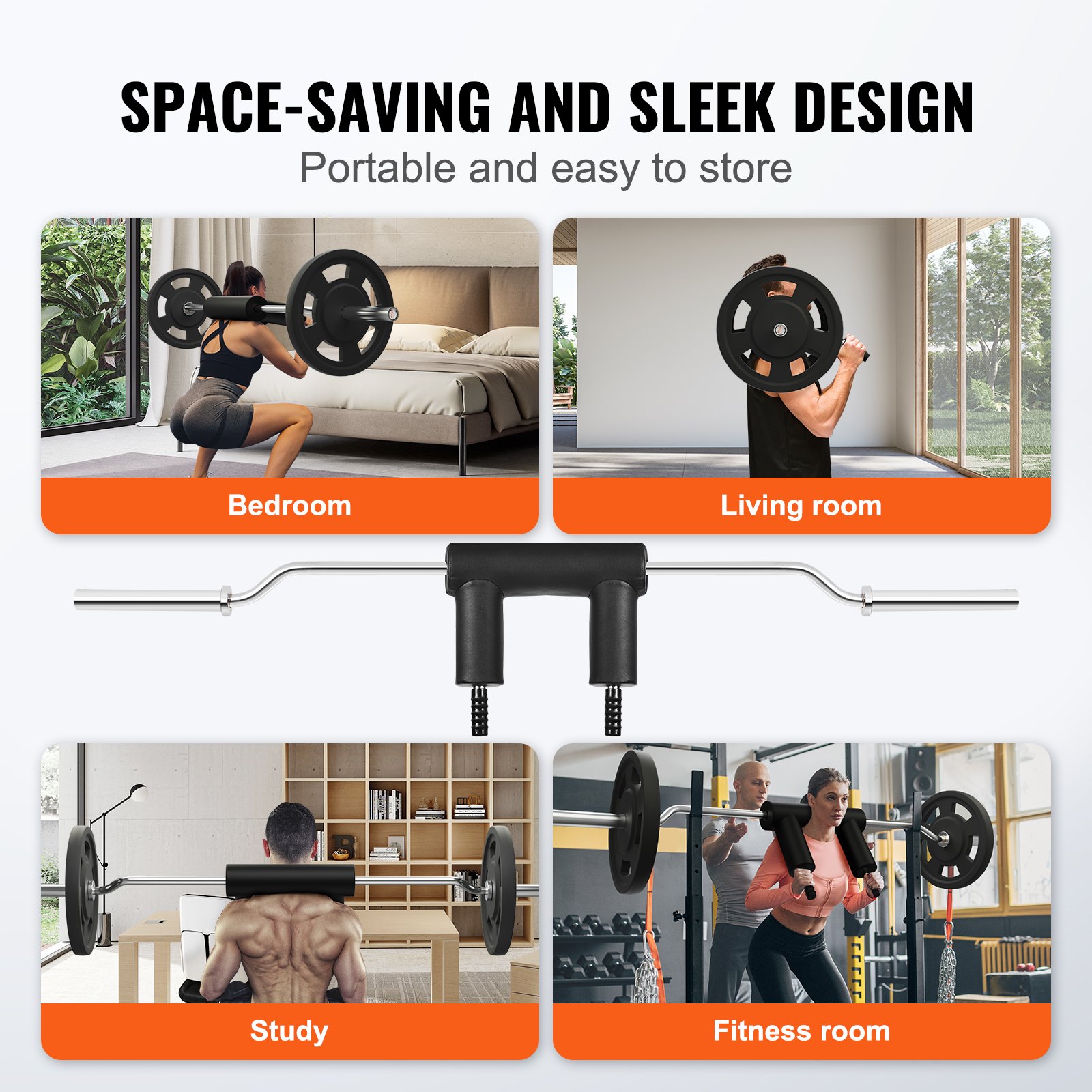 Olympic Weightlifting Barbell - 2210mm Length, 675kg Capacity, Steel Curl Bar, Powerlifting Set For Strength Training_desvips.com
