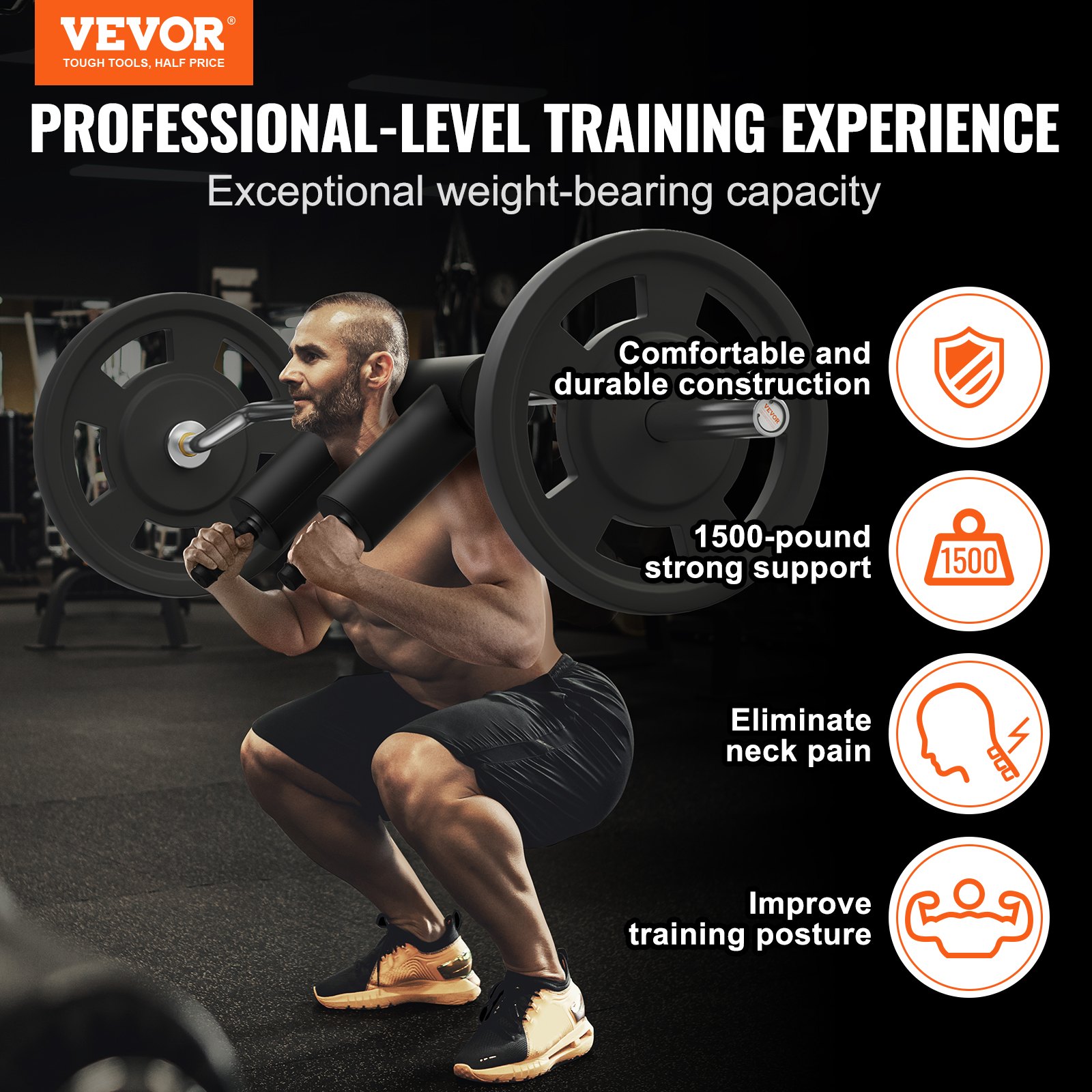Olympic Weightlifting Barbell - 2210mm Length, 675kg Capacity, Steel Curl Bar, Powerlifting Set For Strength Training_desvips.com