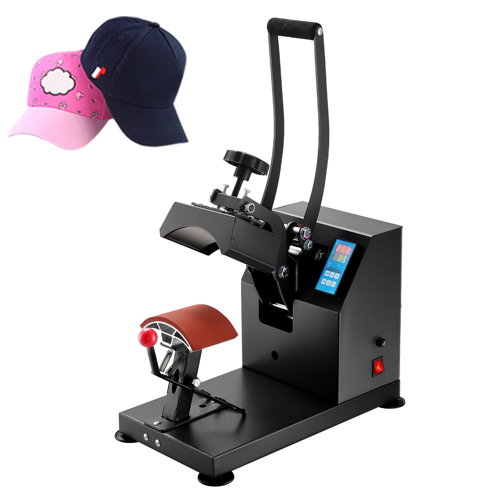 CP2815-S Cap Hitzepresse 14x8cm Kappenpresse Mützenpresse Cap Heat Press Machine Heißpresse Transferpress Mit Digitaler LED Temperatur Und Zeitcontroller - Image 1