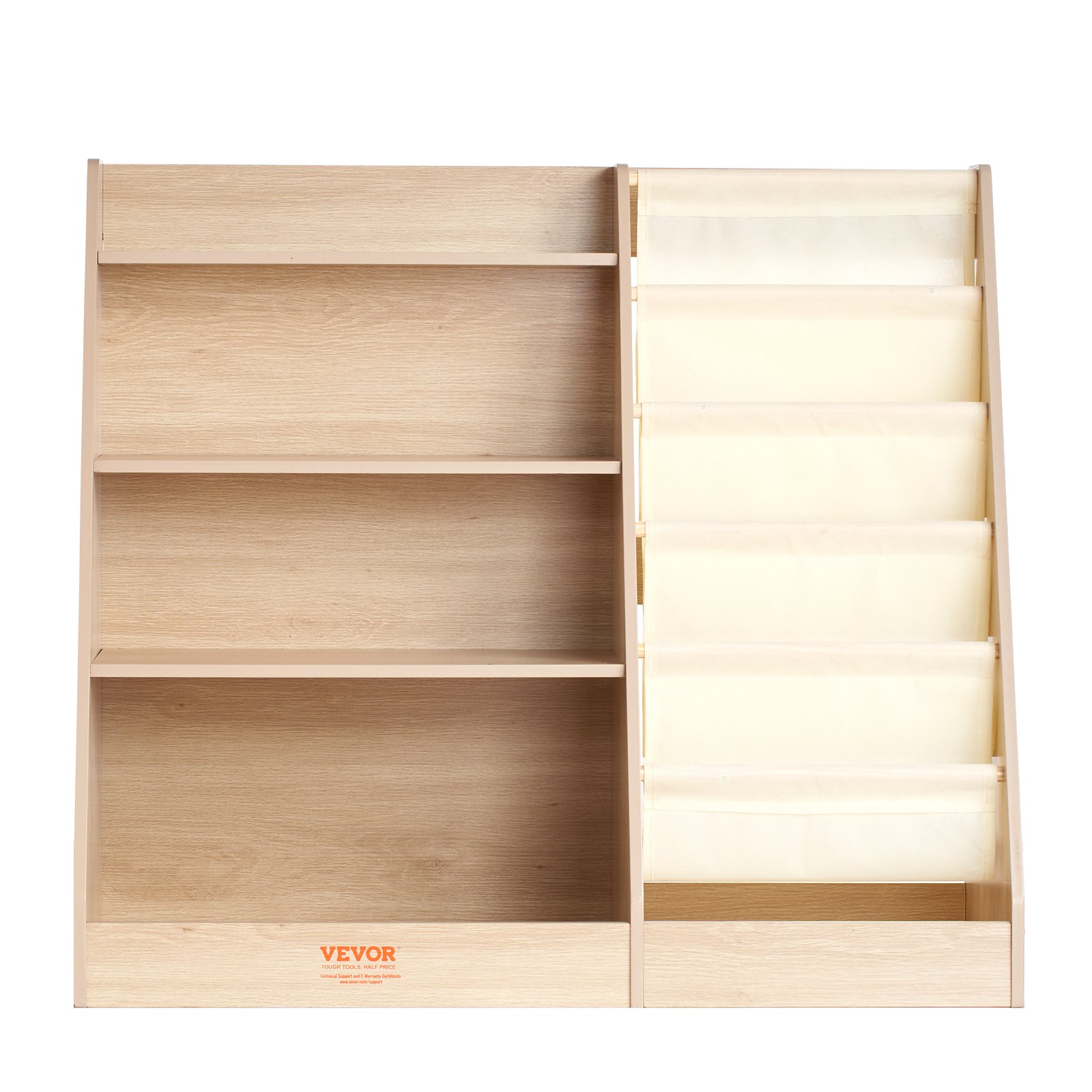 4-stöckiges Bücherregal Aus MDF Für Kinder, Sechsstöckiges Bücherregal, Baby-Aufbewahrungsregal, Bücher- Und Spielzeug-Organizer-Schrank, Für Kinderzimmer, Spielzimmer, Kindergarten