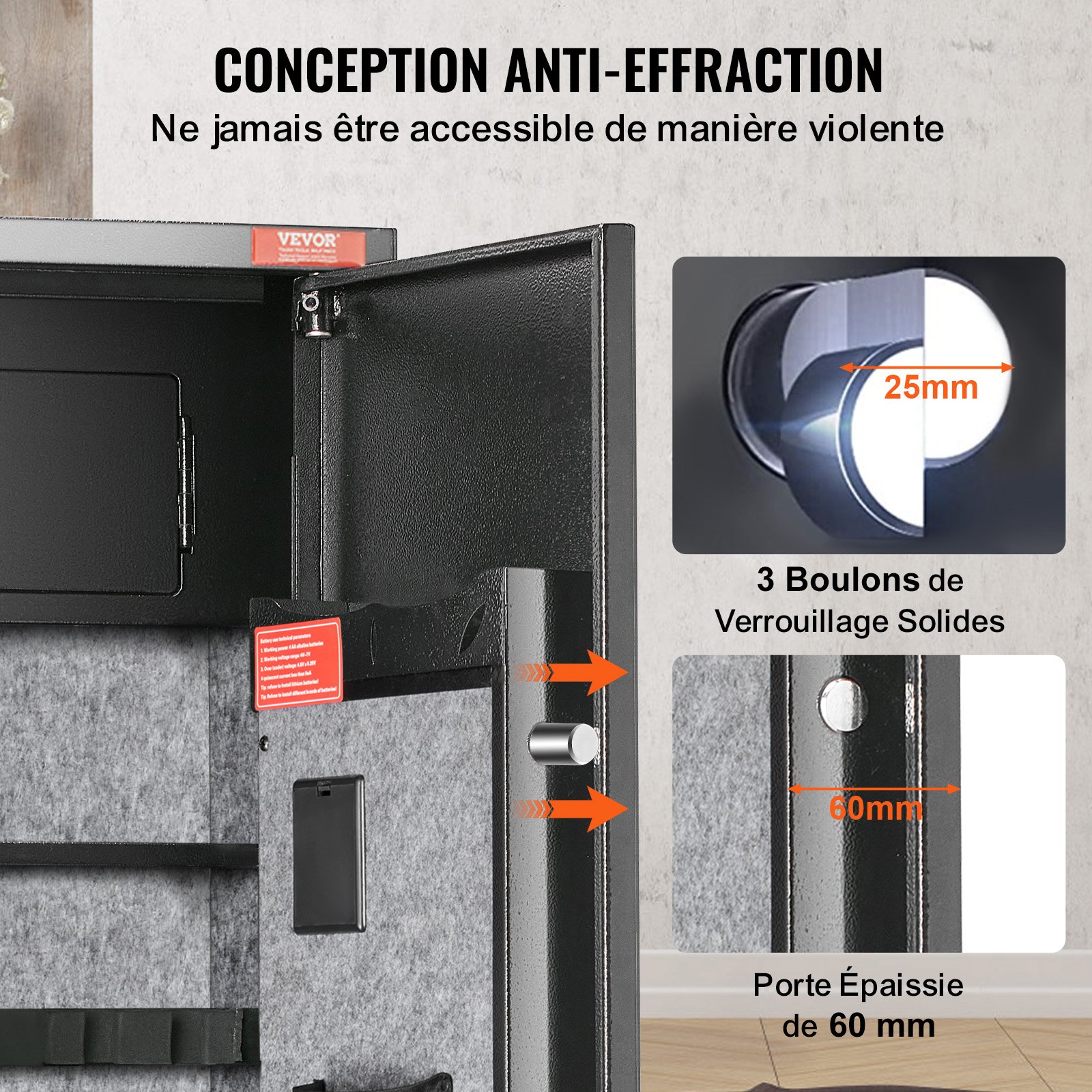 Biometrischer Tresor Mit Fingerabdruck Und Zahlencode Für Waffen_voghion.com