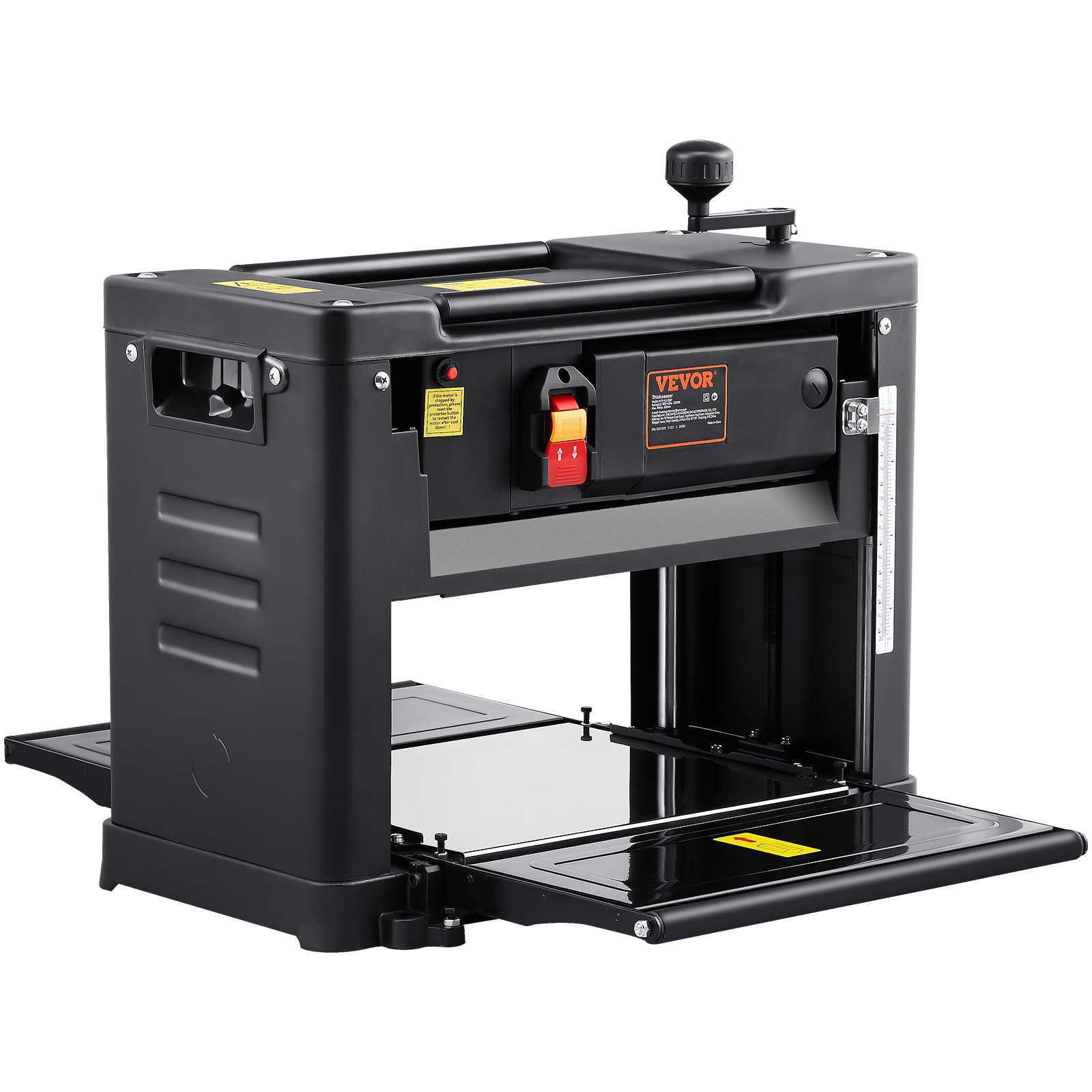 Dickenhobelmaschine, 1,8 kW, 2 Hobelmesser, max. Schnitttiefe 0,3 cm, ideal für Schreiner und Heimwerker._voghion.com