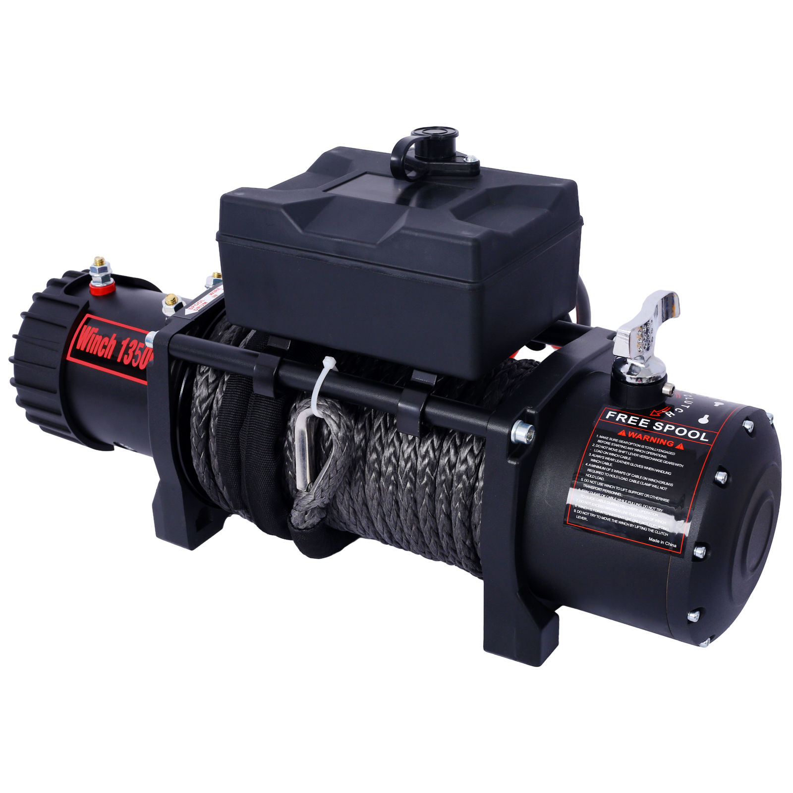 Winch-13500 Lb. Load Capacity Electric Winch -12V DC Power For Towing Truck Off Road, With Wireless Remote 6