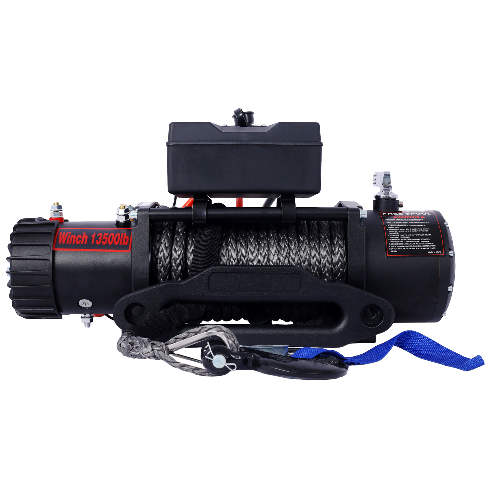 Winch-13500 Lb. Load Capacity Electric Winch -12V DC Power For Towing Truck Off Road, With Wireless Remote