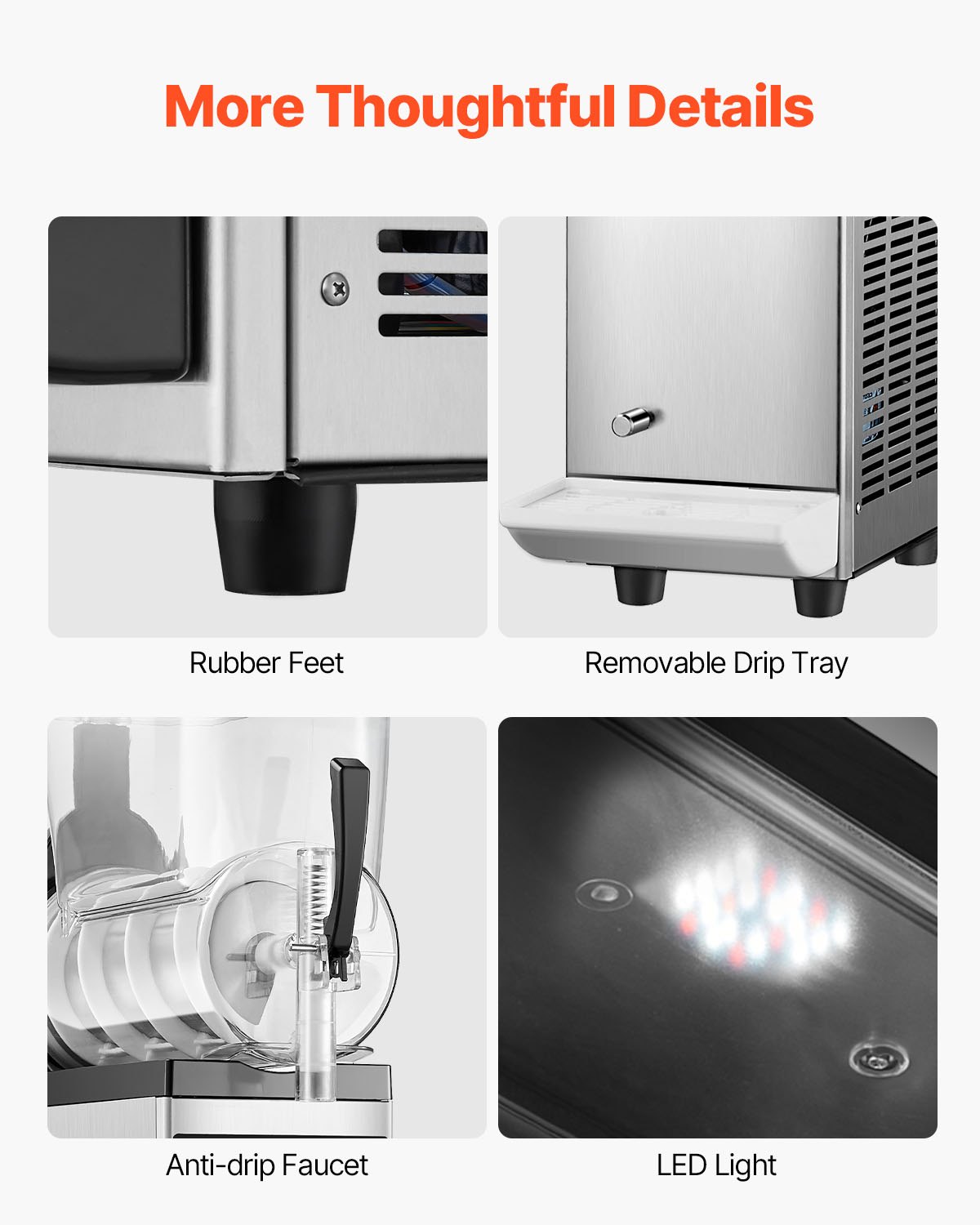 Machine À Granité Professionnelle 12l Bac Unique Pour Café Restaurant_voghion.com