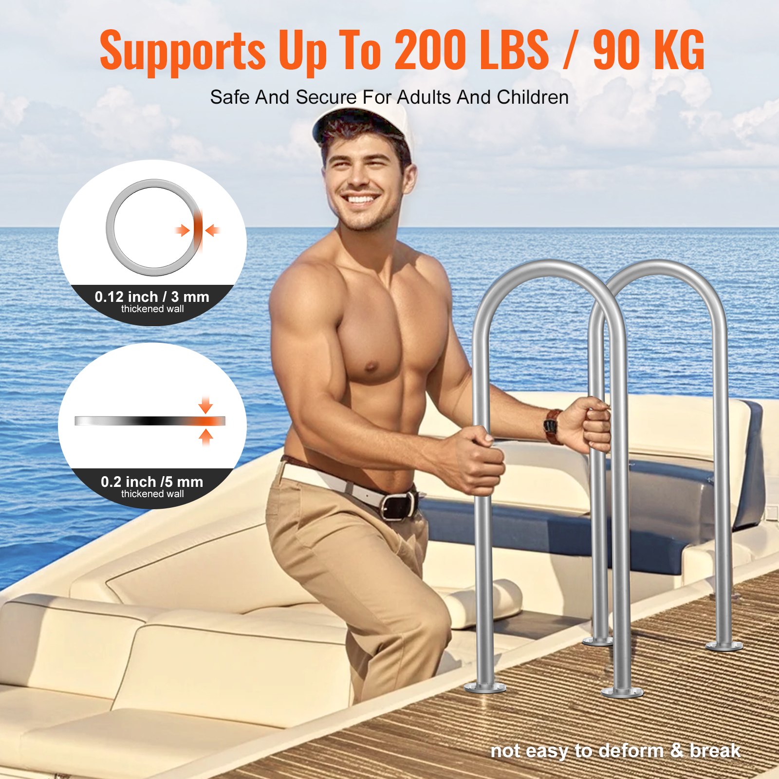 Aluminium Poolhandlauf Für Innen- Und Außenpools Als Einstiegshilfe_voghion.com