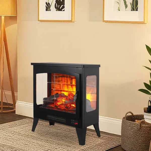 21 InchThree-sided Freestanding Electric Fireplace Stove Heater