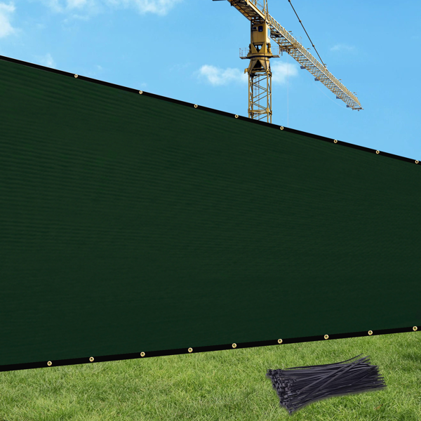 5'X25' Dark Green HDPE FencejTH_voghion.com