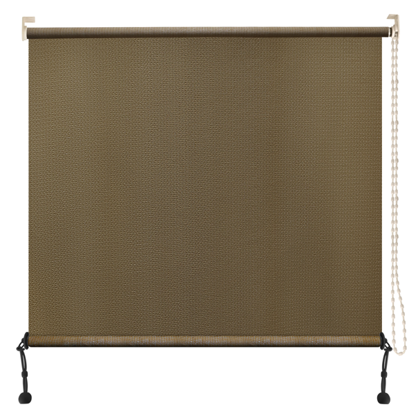 8'X8' Walnut HDPE Spliced Roller Shutter 5