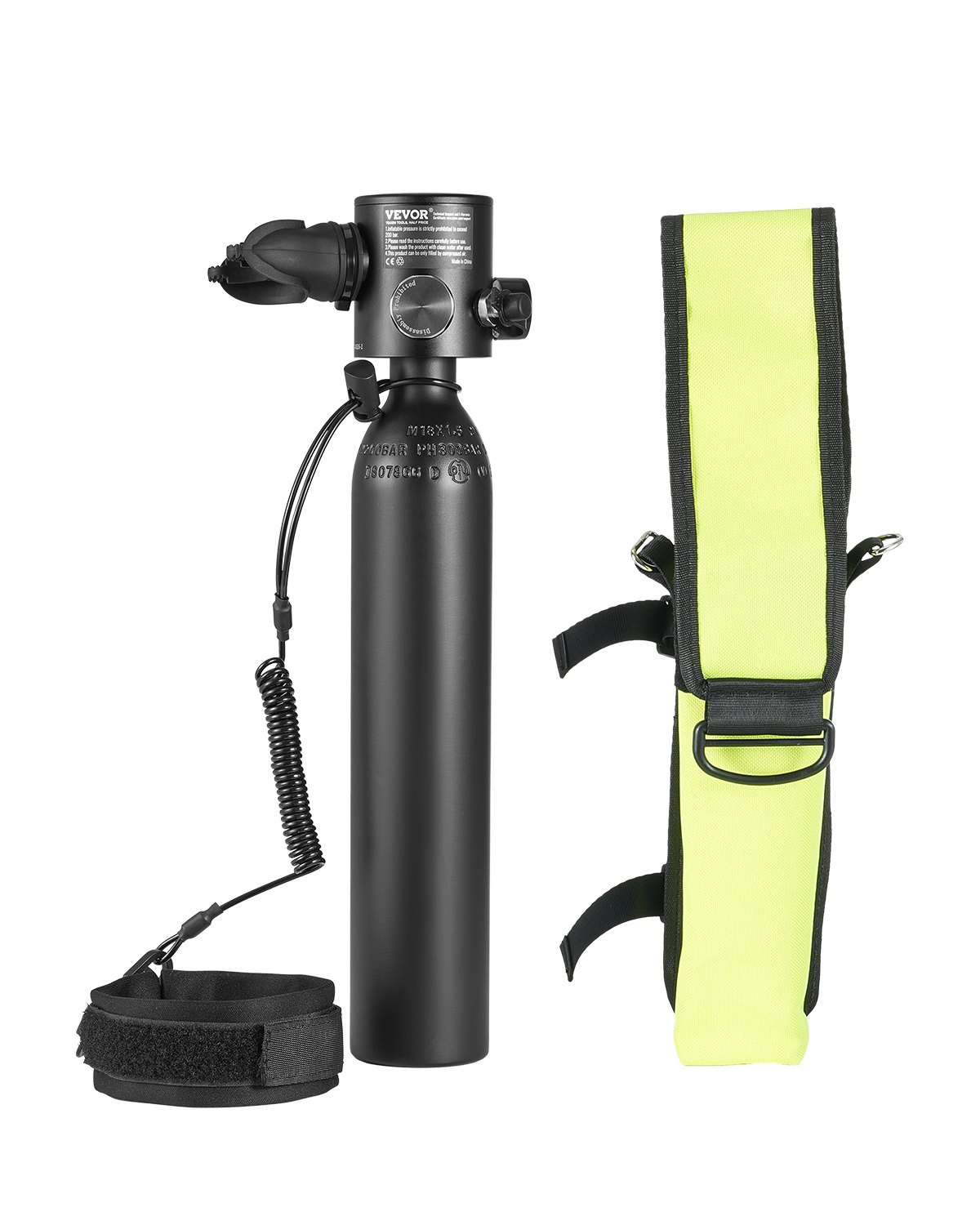 Tauchflasche Tragbare Tauchflasche 0,5 L, Sauerstoffflasche Zum Tauchen Unterstützt 5–10 Minuten Unterwasseratmung, 30 M Tauchtiefe, Lungenflaschen-Set Für Unterwassererkundung/-rettung