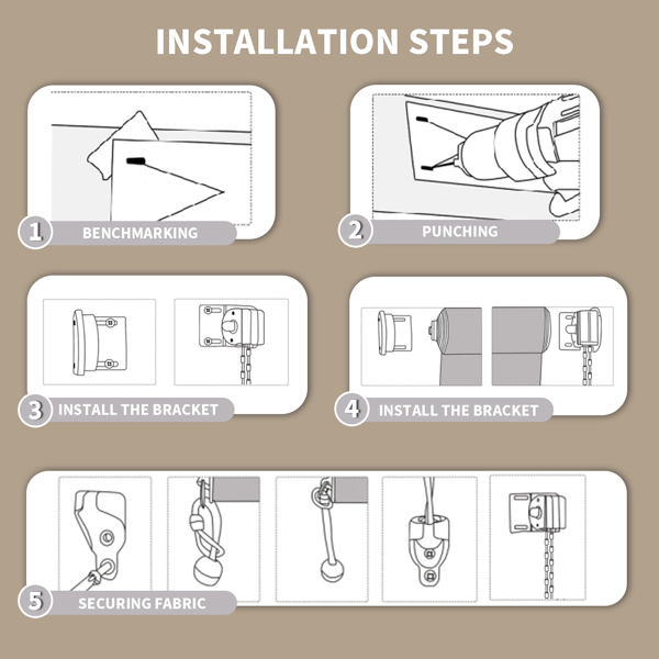 8'X8' Walnut HDPE Spliced Roller Shutter