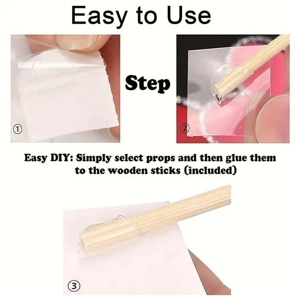 24 Pcs Party Photo Booth Props Party Picture Pose Supplies Gold And Black Kit For Birthday Weddings Graduation Prom New Year Party 5