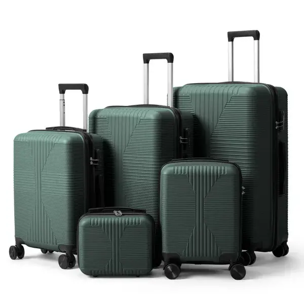 Non-TSA Customs Lock 5-in-1 PP Trolley Case