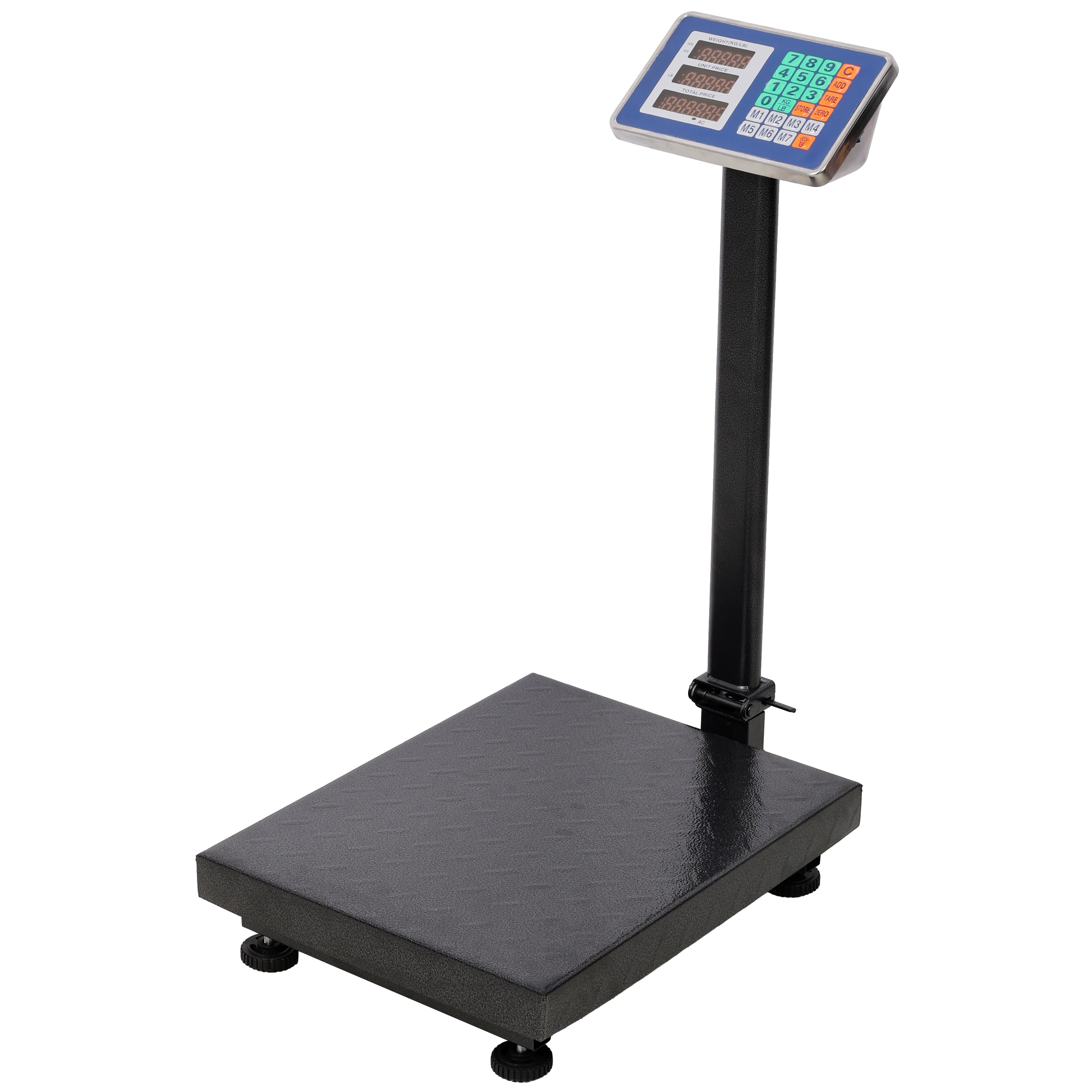 660lbs Weight Computing Digital Scale Floor Platform Scale,0.1 Lbs Accuracy Computing Floor Scale With LB KG, Tare, Price Calculator, Black Color 3