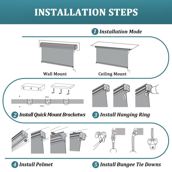 8'X6' Light Grey HDPE Covered Roller Shutter