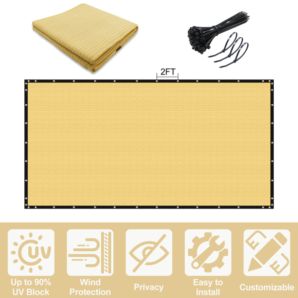 5'X50' Sand HDPE Fence