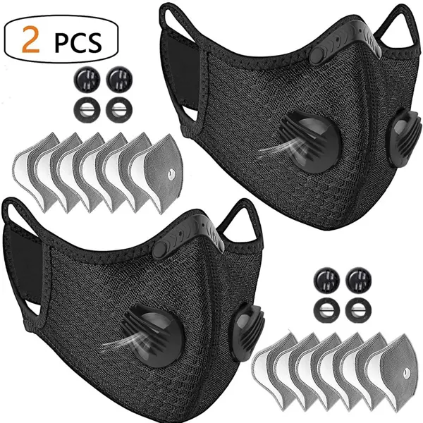 2 Pack Reusable Half Face Cover Mask