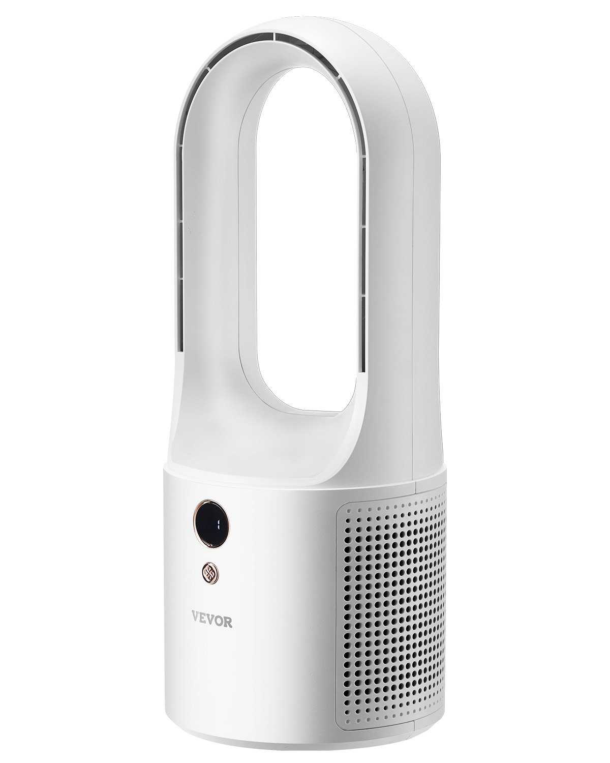 Tischventilator Ohne Flügel, 33 Cm Tragbarer Ventilator, 6-Gang-USB-Kühler, Leiser Turmventilator Mit Tastensteuerung, LCD-Digitalanzeige, Für Schlafzimmer (Batterie NICHT Enthalten)