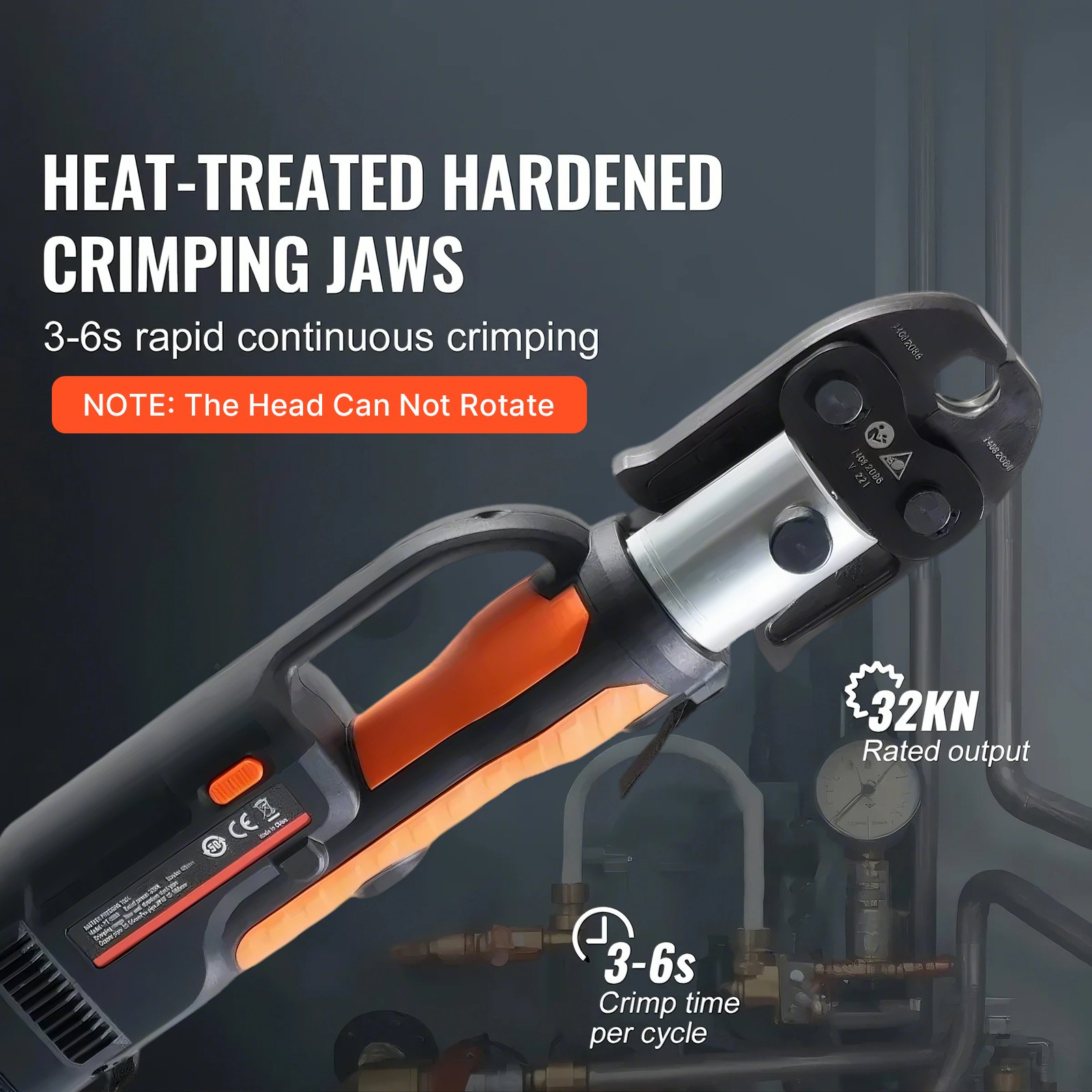 VEVOR Hydraulik-Presswerkzeug und Akku-Set, professionelles elektrisches Rohrverpresswerkzeug mit V15-, V22- und V28-Matrizen_voghion.com