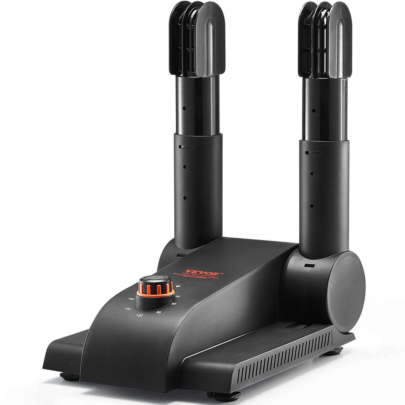 180° Faltbarer 2-Röhren Schuhtrockner Stiefeltrockner Schwarz & Orange