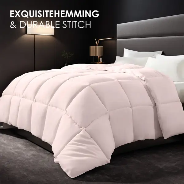 2-Pack Pink Oversized Duvet Inserts. Crafted From Comfortable, Breathable Fabric, These Soft And Fluffy Comforters Feature A Bohemian Design. Ideal For Luxury H