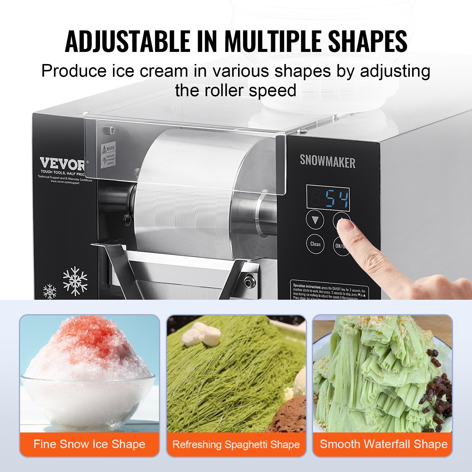Professional Snow Cone Maker Commercial Ice Shaving Machine_voghion.com