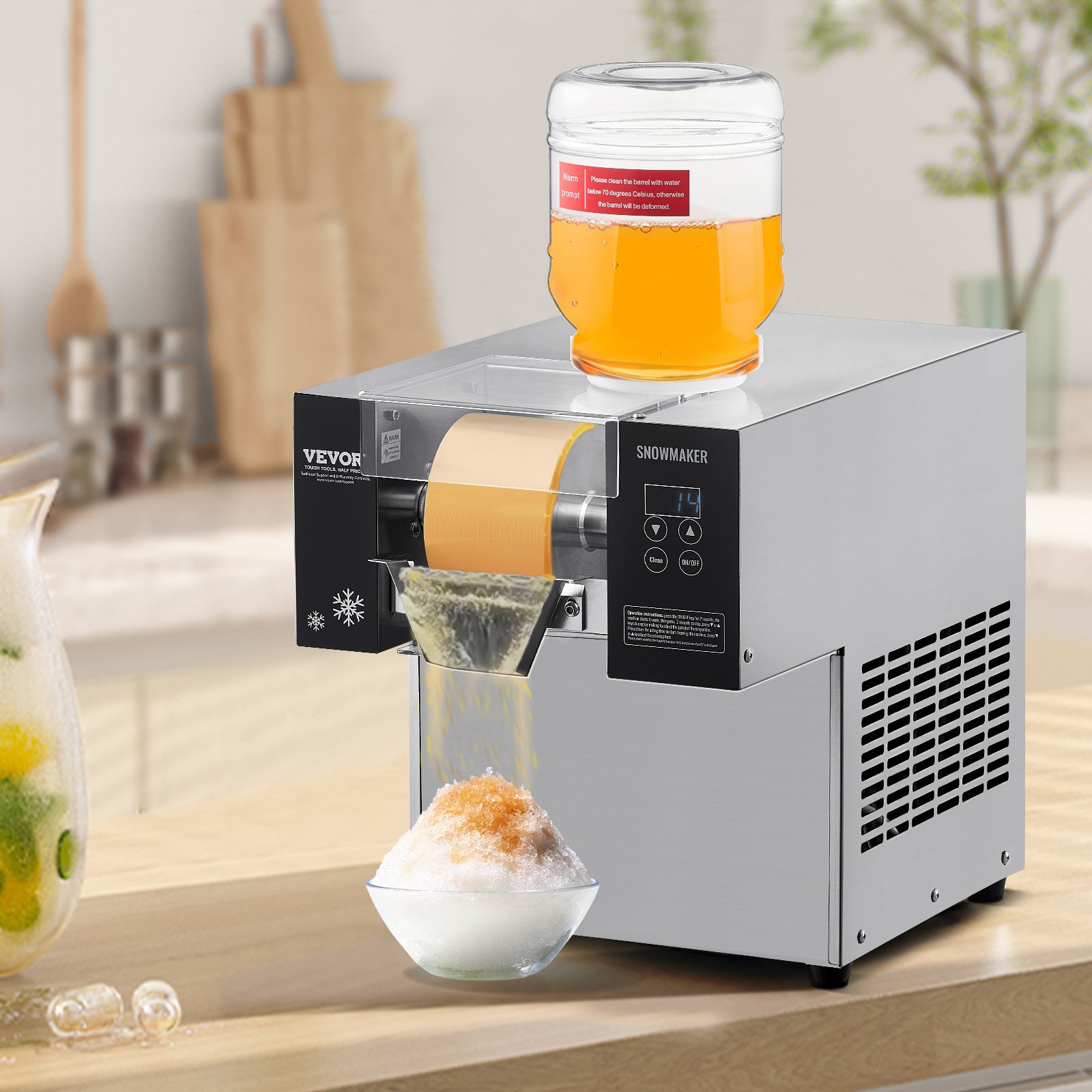 Professional Snow Cone Maker Commercial Ice Shaving Machine_voghion.com