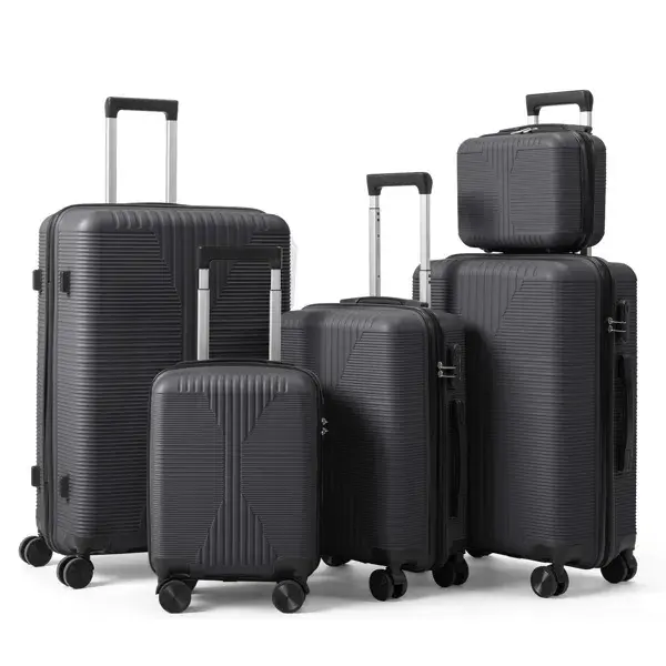 Non-TSA Customs Lock 5-in-1 PP Trolley Case