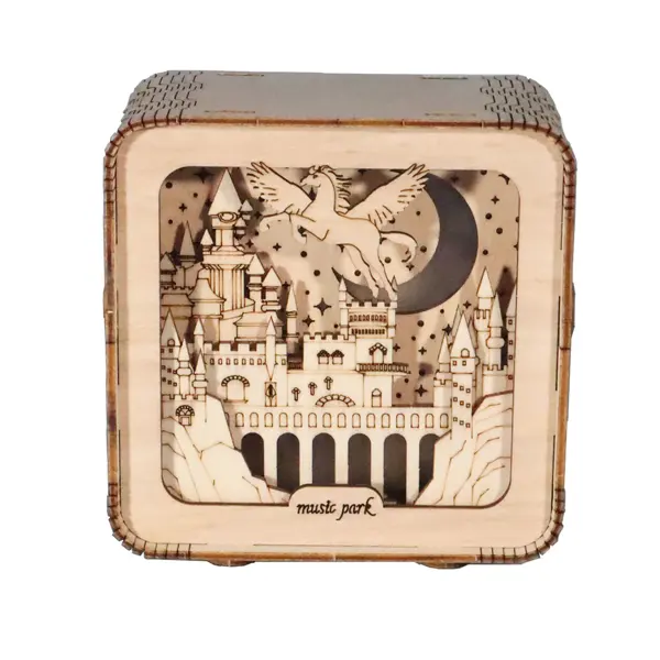 3D Wooden Puzzles Pegasus Castle Model Kits