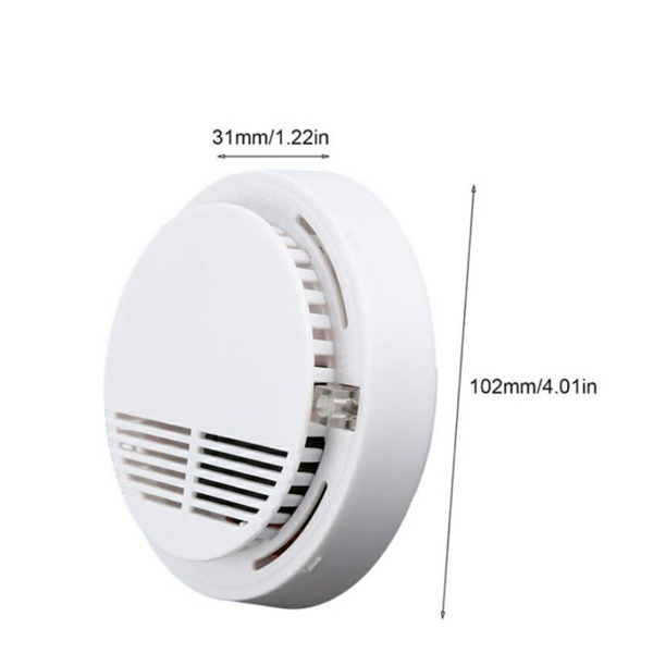 Smoke Alarm Detector Home Fire Safety Sensor Alert Battery Included (Logistics Only For USPS.TK/TMEU Only For Self-pickup) 3