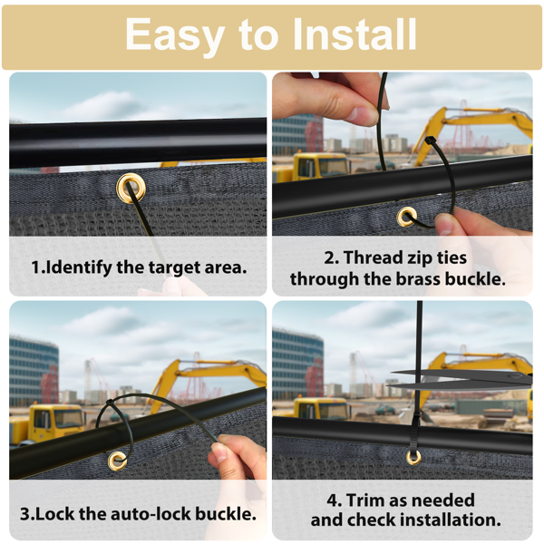 5'X50' Dark Grey HDPE Fence