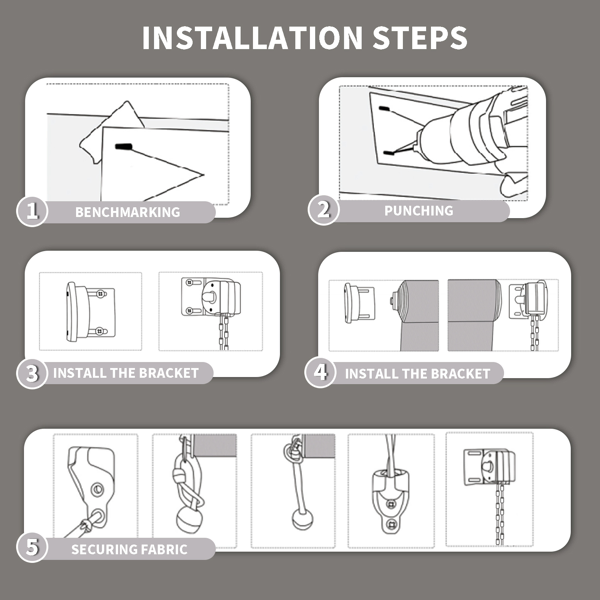 8'X8' Light Grey HDPE Spliced Roller Shutter