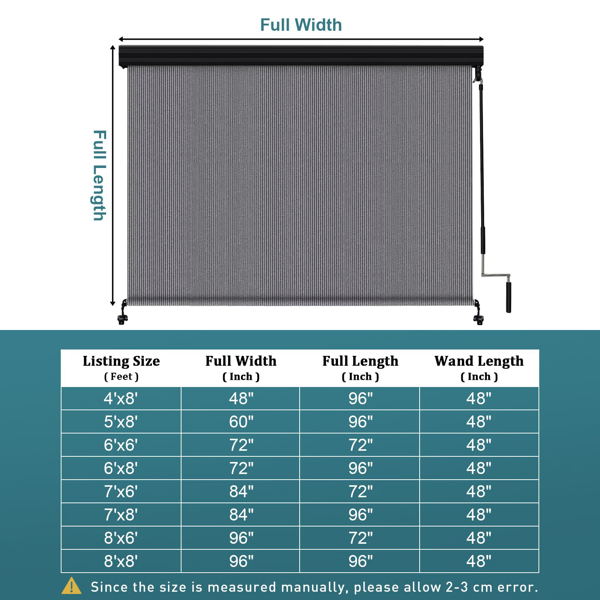 8'X6' Light Grey HDPE Covered Roller Shutter 5