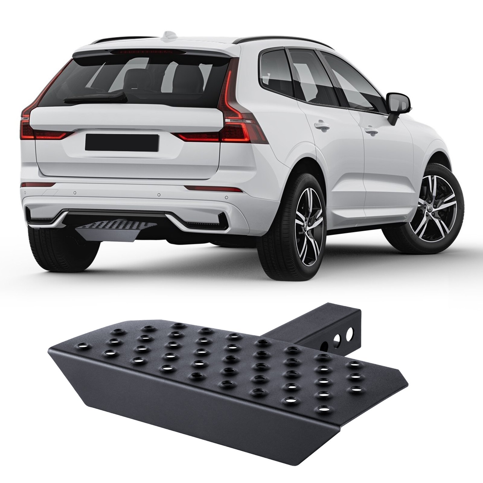 Robuste Anhängerkupplungsstufe für 50,8-mm-Aufnahme, 158,7 kg Tragfähigkeit, Heckstoßstangenschutz mit Bolzenverriegelung, 385 mm Länge für Lkw, SUVs und Pickups_voghion.com