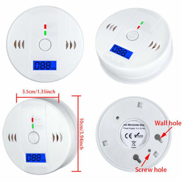 LCD Display CO Carbon Monoxide Gas Detector Device Home Safety Alarm Detector (Logistics Only For USPS.TK/TMEU Only For Self-pickup) 3