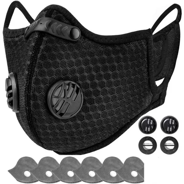 Reusable Half Face Cover Mask W Filter