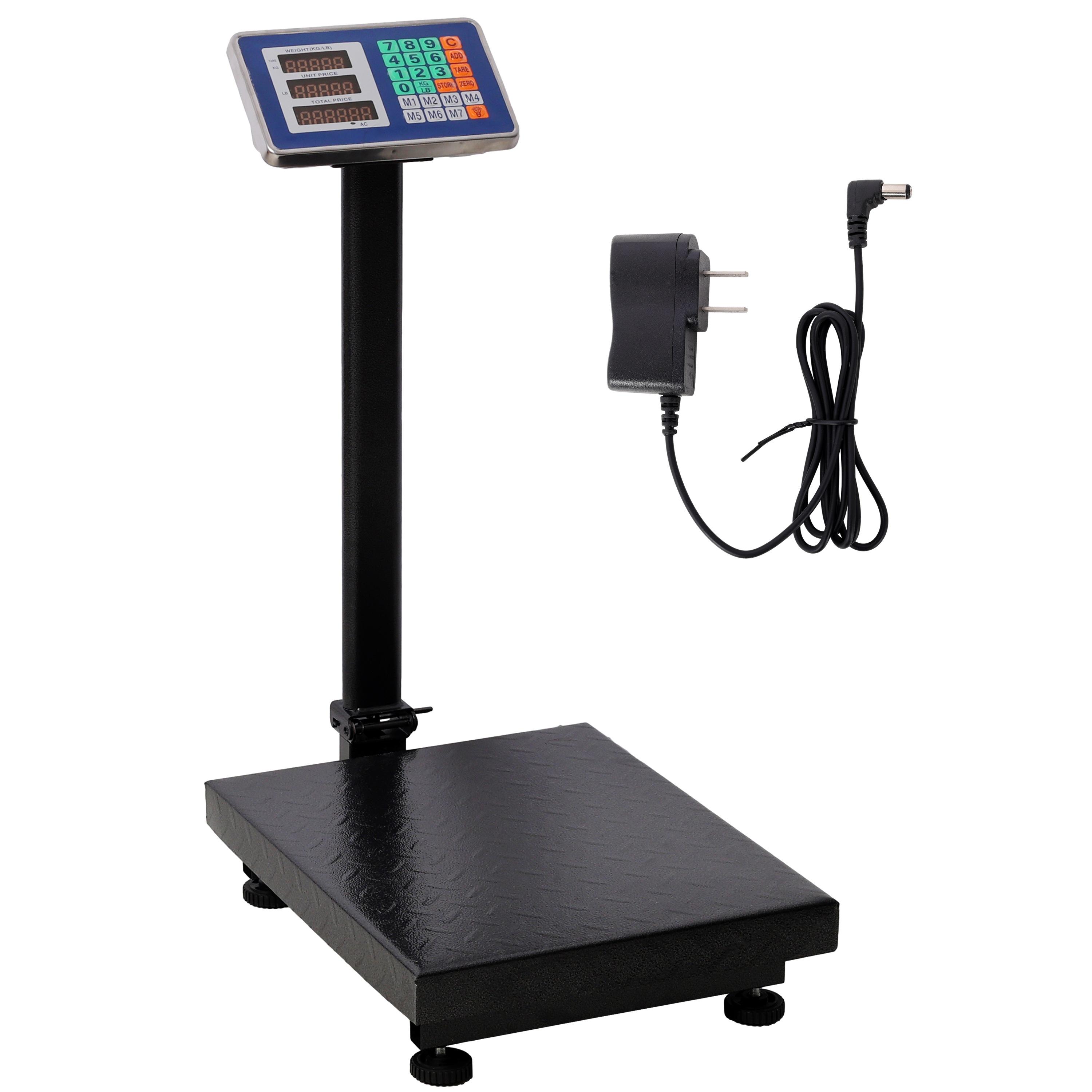 660lbs Weight Computing Digital Scale Floor Platform Scale,0.1 Lbs Accuracy Computing Floor Scale With LB KG, Tare, Price Calculator, Black Color 6